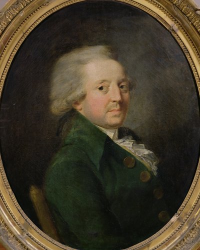 Portret van Marie-Jean-Antoine-Nicolas de Caritat, Markies van Condorcet door Jean Baptiste Greuze